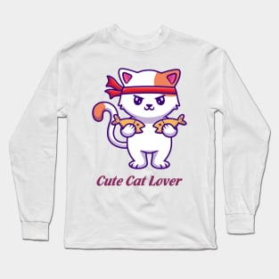 Cute cat lover Long Sleeve T-Shirt